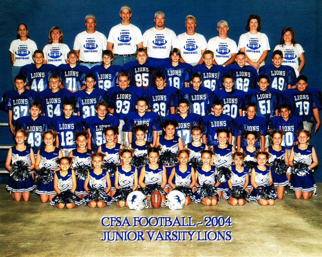 FAB-sponsored youth football team, CFSA Junior Varsity Lions, 2004